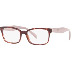 Prada Pr 18TV Women's Rectangle Eyeglasses - Hvana Pink