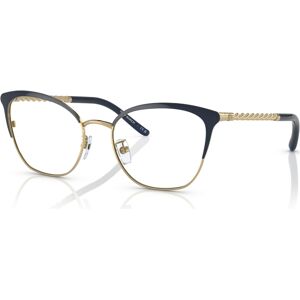 Tory Burch Women's Eyeglasses, TY1076 53 - Shiny Gold, Navy