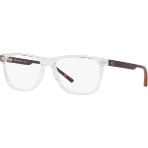 A|x Armani Exchange Armani Exchange AX3048 Men's Pillow Eyeglasses - Crystal