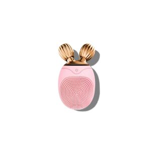 Luce Anti-Aging Facial Cleansing Brush + Roller - Pink