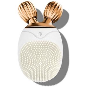 Luce Anti-Aging Facial Cleansing Brush + Roller - White