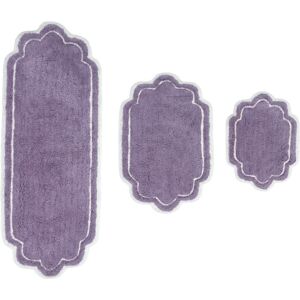 Home Weavers Allure Bathroom 3-Pc. Bath Rug Set - Purple