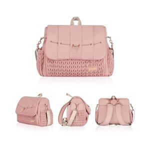 Hannah & Sophia Hannah&Sophia Belle Convertible Diaper Backpack & Messenger Bag - Pink