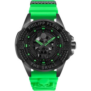 Philipp Plein Men's The Skull Green Silicone Strap Watch 44mm - Black