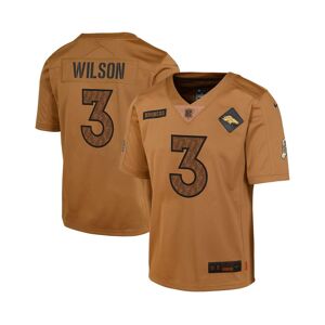 Nike Big Boys Nike Russell Wilson Brown Distressed Denver Broncos 2023 Salute To Service Limited Jersey - Brown