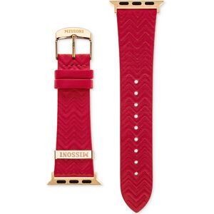 Missoni Red Zigzag Leather Strap for Apple Watch 38/40/41mm - Red