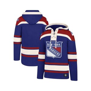 '47 Brand Men's '47 Brand Blue New York Rangers Big and Tall Superior Lacer Pullover Hoodie - Blue