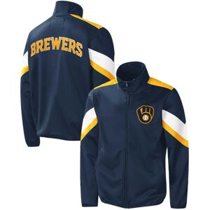 G-iii Sports By Carl Banks Men's G-iii Sports by Carl Banks Navy Milwaukee Brewers Earned Run Full-Zip Jacket - Navy