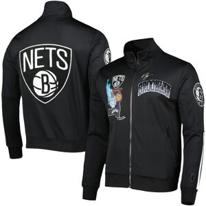 Men's Pro Standard Black Brooklyn Nets Hometown Mock Neck Full-Zip Track Jacket - Black