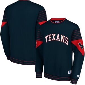 Starter Men's Starter Navy Houston Texans Face-Off Pullover Sweatshirt - Navy