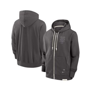 Nike Men's Charcoal New York Mets Authentic Collection Travel Player Performance Full-Zip Hoodie - Gray