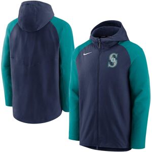 Nike Men's Navy, Aqua Seattle Mariners Authentic Collection Full-Zip Hoodie Performance Jacket - Navy, Aqua