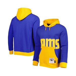 Men's Mitchell & Ness Royal Los Angeles Rams Big Face 5.0 Pullover Hoodie - Royal