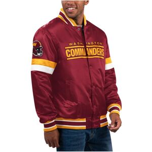 Starter Men's Starter Burgundy Washington Commanders Home Game Satin Full-Snap Varsity Jacket - Burgundy