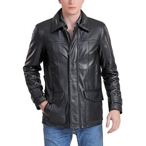 Bgsd Men Hunter Leather Coat - Tall - Black