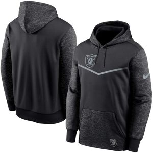 Nike Men's Nike Black Las Vegas Raiders Rflctv Chevron Pullover Hoodie - Black