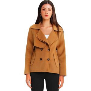 Belle & Bloom Women Belle & Bloom I'm Yours Wool Blend Peacoat - Camel