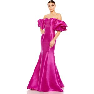 Mac Duggal Women's Sweetheart Off The Shoulder Puff Sleeve Gown - Fuchsia