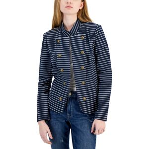 Tommy Hilfiger Women's Striped Band Jacket - Blue