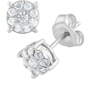 Macy's Diamond Stud (1/4 ct. t.w.) in 14k White, Yellow or Rose Gold - White Gold