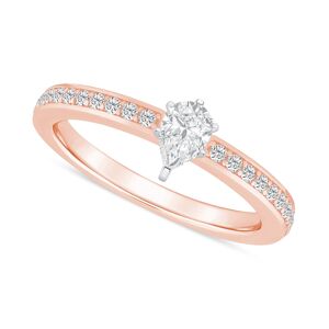 Macy's Diamond Pear Engagement Ring (1/2 ct. t.w.) in 14k Gold - Rose Gold