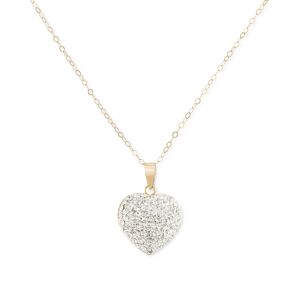 Macy's Crystal Pave Heart 18
