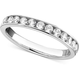 Macy's Diamond Channel Band (1/2 ct. t.w.) in 14k White or Yellow Gold - White Gold