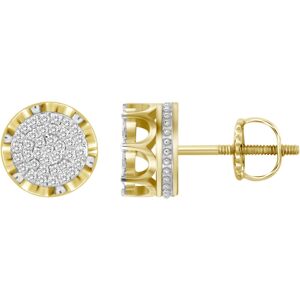 Macy's Men's Diamond (1/4 ct. t.w.) Earring Set in 10k Yellow Gold - Yellow