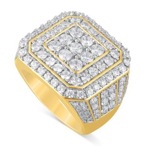 Macy's Men's Diamond Cluster Ring (5 ct. t.w.) in 10k Gold - Yellow Gold