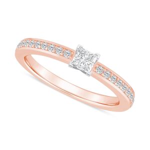 Macy's Diamond Princess Engagement Ring (1/2 ct. t.w.) in 14k Gold - Rose Gold