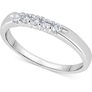 Macy's Diamond Five-Stone Ring (1/4 ct. t.w.) in 14k White Gold - White Gold