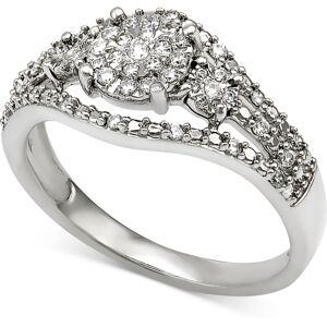 Macy's Diamond Ring (1/4 ct. t.w.) in Sterling Silver - Sterling Silver