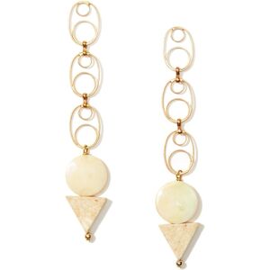 Nectar Nectar New York Minimal Whirlpool Drop Earrings - Gold Plated