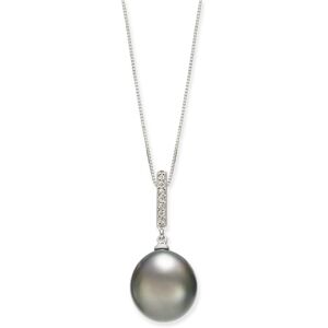 Macy's Cultured Tahitian Pearl (10mm) & Diamond Accent 18