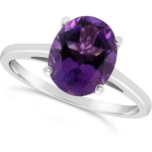 Macy's Amethyst (2-1/3 ct. t.w.) Ring in Sterling Silver. Also Available in Citrine (2-5/8 ct. t.w.) and London Blue Topaz (3 ct. t.w.) - Amethyst