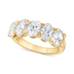 Badgley Mischka Certified Lab Grown Diamond Oval-Cut Band (3-1/2 ct. t.w.) in 14k Gold - Yellow Gold