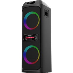 Gemini Bluetooth Speaker System with Led Party Lighting - Black