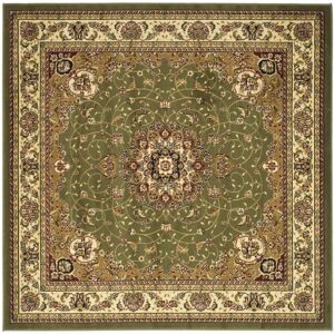 Safavieh Lyndhurst LNH329 Sage and Ivory 6' x 6' Square Area Rug - Green Grou