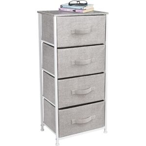 Sorbus Dresser With Fabric Bins - Gray