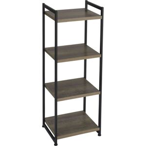 Household Essentials Household Essential Ashwood 4-Shelf Storage Tower - Brown