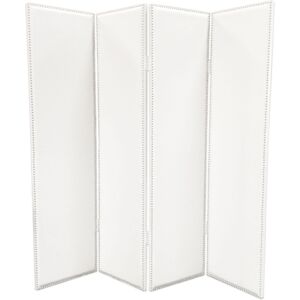 Screen Gems Double sided 4 Panel 7' x 7' Milano Screen - White