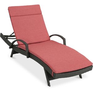 Noble House Baja Outdoor Chaise Lounge - Red