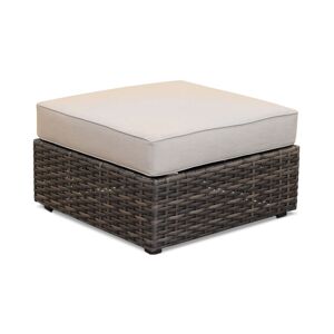 Furniture Closeout! Viewport Outdoor Ottoman with Sunbrella Fabric, Created for Macy's - Spectrum Dove