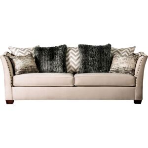 Furniture of America Keinisha Upholstered Sofa - Natural