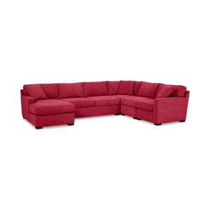 Furniture Radley 5-Pc. Fabric Chaise Sectional Sofa with Corner Piece, Created for Macy's - Heavenly Mulberry
