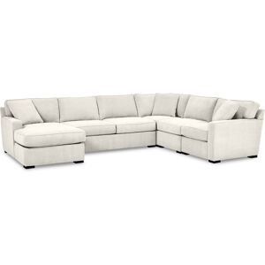 Furniture Radley 5-Pc. Fabric Chaise Sectional Sofa with Corner Piece, Created for Macy's - Heavenly Oyster