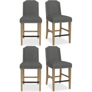 Furniture Hinsen 4pc Counter Height Chair Set - Slate