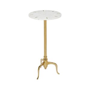Rosemary Lane Contemporary Marble Accent Table - Gold-Tone