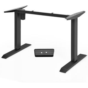 Slickblue Electric Sit to Stand Adjustable Desk Frame with Button Controller - Black