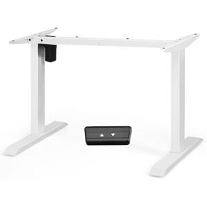 Slickblue Electric Sit to Stand Adjustable Desk Frame with Button Controller - White